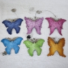 Image 2 : Six Assorted Beautiful Heirloom Porcelain Butterfly Ornaments ~ 2003 Bradford Editions