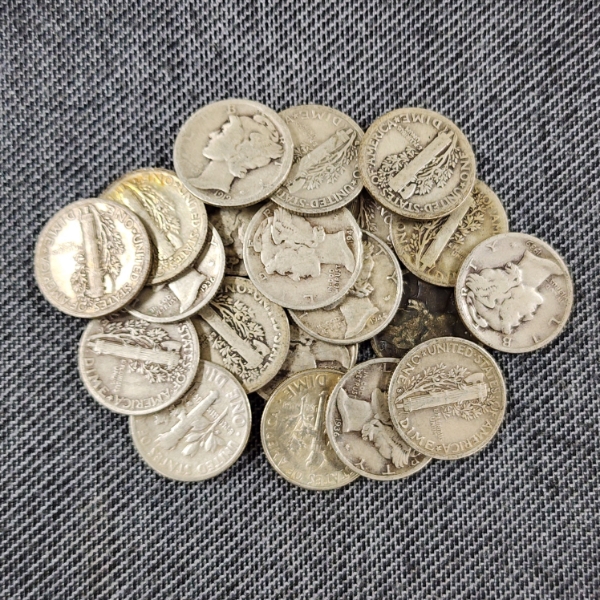 $2.00 Face Value in Assorted 90% Silver United States Dimes