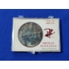Image 1 : 1991 Silver American Eagle 1 oz .999 Fine Silver Coin - in Christmas Holder