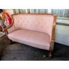 Image 1 : Beautiful French Style Pink Upholstered Settee 5ft Long, 25" Deep, 36" Tall