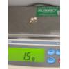 Image 10 : Beautiful 3.6 Gram 18K Gold Cultured Saltwater Pearl Broach With Matching Pearl Earrings
