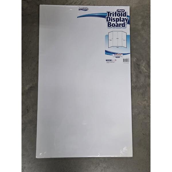 Artskills White Brand New Foam Tri Fold Display Board 