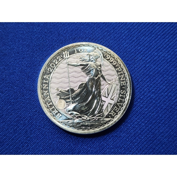2022 Great Britain 1 oz .999 Fine Silver Britannia Coin
