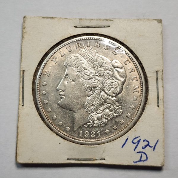 1921-D Morgan Silver Dollar - 90% U.S. Silver 