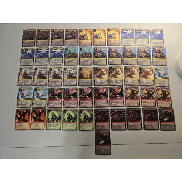 Lot of Over 50 Assorted Force of Will Trading Cards