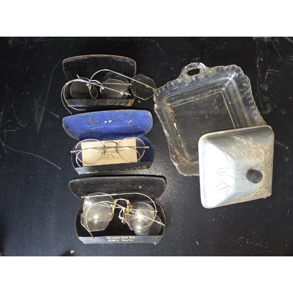 *Pick Up At Louisville Home - No Shipping Available* Vintage Eyeglass Collection & Vintage Farberwar