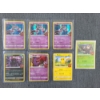 Image 1 : Lot of Seven Holofoil Trick or Trade Pokemon Trading Cards - Halloween Themed Pokemon Cards