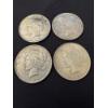 Image 1 : 4 - United States Peace Silver Dollars Including The 1926 Dollar - Harder To Find