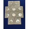 Image 1 : Lot of 10 90% Silver 1964 Kennedy Half-Dollars, FV $5.00