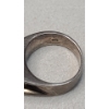 Image 7 : Mid-century Modern Style Sterling Silver & Amethyst Ring - Size 6 - Weight: 7.1g