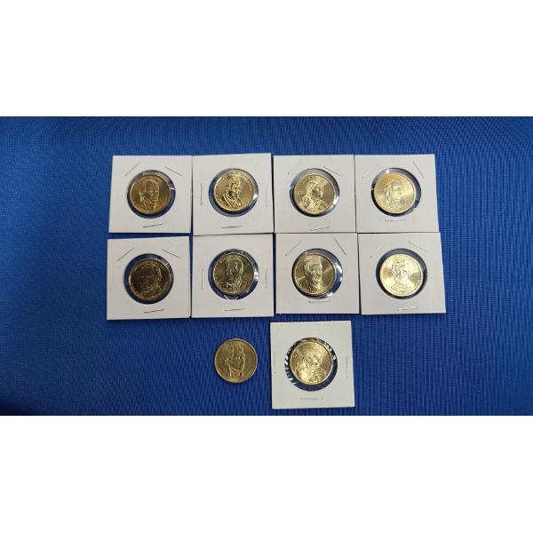 Assorted Presidential & Sacagawea $1 Coins - Face Value: $10.00