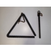 Image 1 : Large Heavy Duty Wrought Iron Chuck Wagon Dinner Bell - 12 Inches