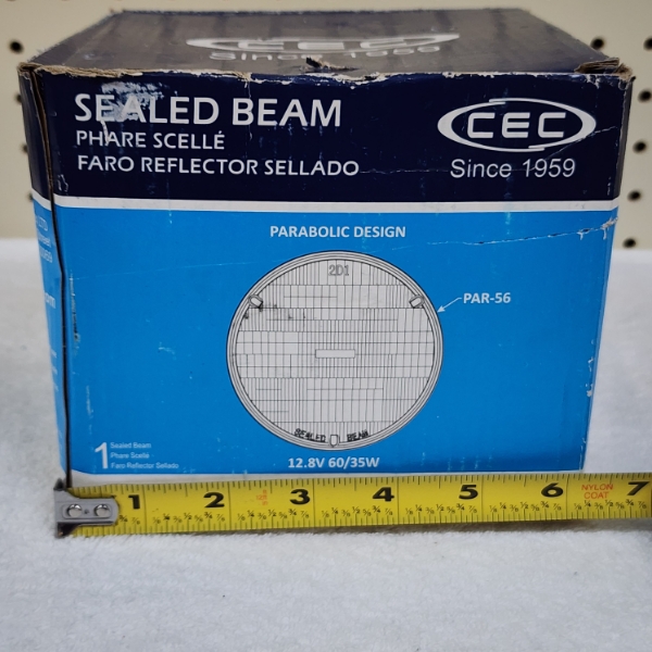 Two NEW IN BOX CEC Sealed Beam Lamps ~ Automotive High/Low Beam ~ Type 2D1 
