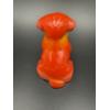 Image 6 : Degenhart Dogs - Tomato - Adorable Uranium Glass Dog Figurine - ~2.5 inches 