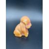 Image 4 : Degenhart Dogs - Tangerine - Adorable Uranium Glass Dog Figurine - ~2.5 inches 
