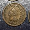 Image 4 : 4 Pcs - Indian Head Cents 1896 / 97 / 98 / 1900  - See Pictures For Grade