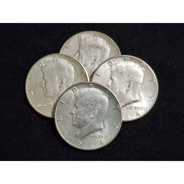 $2.00 Face Value in 90% Silver 1964 Kennedy Half Dollars