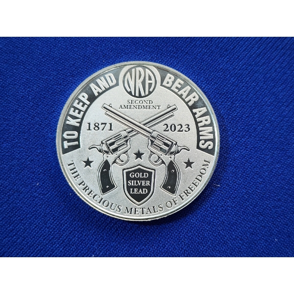 NRA Second Amendment One Troy Ounce .999 Fine Silver Round 
