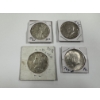 Image 1 : 4 - United States 90% Silver Half Dollars - $2.00 Face Value