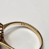 Image 3 : Vintage-Style 14K Yellow Gold Cluster Ring w/ Ruby Gemstones - Size 9 - Total Weight: 2.9g