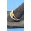 Image 2 : 10K Gold Ring With Multi-Colored Stones - Size: 8 - Weight: 2.9g