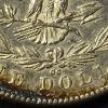 Image 4 : Very High Grade RARE 1878 CC Morgan Silver Dollar - Nice Rim Toning - See Pics