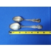Image 8 : 2 - Vintage Collectible Engraved Sterling Silver Spoons - TW: 41.0g