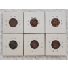 Image 2 : 6 Assorted United States Pennies ft. 1919-D Lincoln Wheat, Lincoln BC, and Other Wheats - AFV $.06