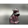Image 1 : Degenhart Dogs - Amethyst Color - Adorable Glass Dog Figurine - ~2.5 inches 