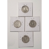 Image 6 : United States 1942, 1944, 1951, 1956 90% Silver Washington Quarters - Face Value: $1.00