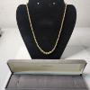 Image 5 : Stunning 14K Gold Beaded Chain 18.5" Necklace Total Weight: 4.7g