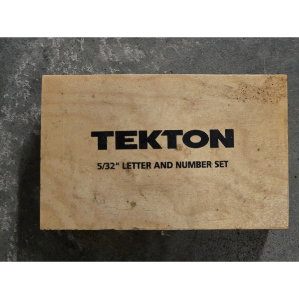 Like New- Trekton 5/32'' Letter & Number Stamp Set