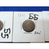 Image 3 : Lot of 5 Indian Head Cents - Including KEY DATES 1861, 1864, 1874
