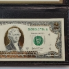 Image 3 : Authentic Uncirculated U.S. $2 Note with Gold-Tone Accents in Nice Leather Holder 