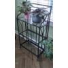 Image 3 : PICKUP IN NORTHFIELD - Glass Top Plant Stand With Live African Violets Included - See Pics 