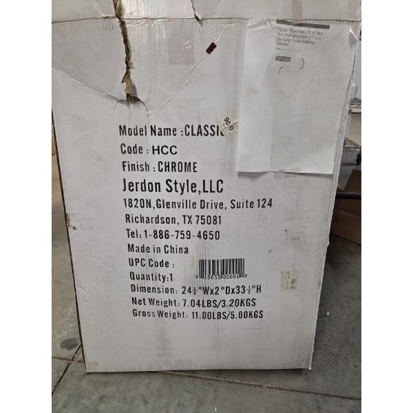 Brand New! Chrome Jerdon Warm Rails- 37.5'' Towel Warmer ~ Can Be Wall Mounted Or Floor Standing! 