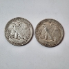Image 2 : Two 90% Silver Walking Liberty Half Dollars: 1944 & 1942-D - Face Value: $1.00