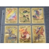 Image 2 : Binder Page Full of Assorted Gold Foil Pokemon Trading Cards Including Charizard!