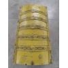 Image 3 : Very Pretty Vintage 20''x26''x36'' Yellow Painted Trunk On Wheels 