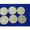 Image 8 : x10 Assorted Years Franklin Silver Half Dollars FV: $5.00