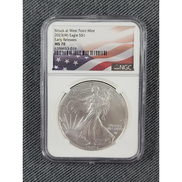 NGC MS70 West Point 2023-W 1 Oz Silver Eagle Early Release 