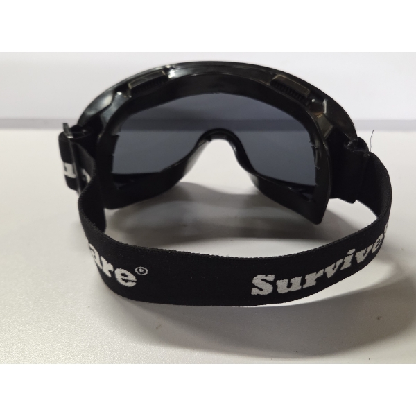 Brand New Surviverware Tough Tinted All Purpose Adjustable Band Goggles 