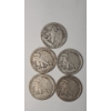 Image 2 : (5) United States Assorted Years/Mint Marks 90% Walking Liberty Half Dollars - Face Value: $2.50