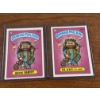 Image 1 : 1985 Garbage Pail Kids - Blake Flake & Hippie Skippy Cards - 91A & 91B - Mint Condition