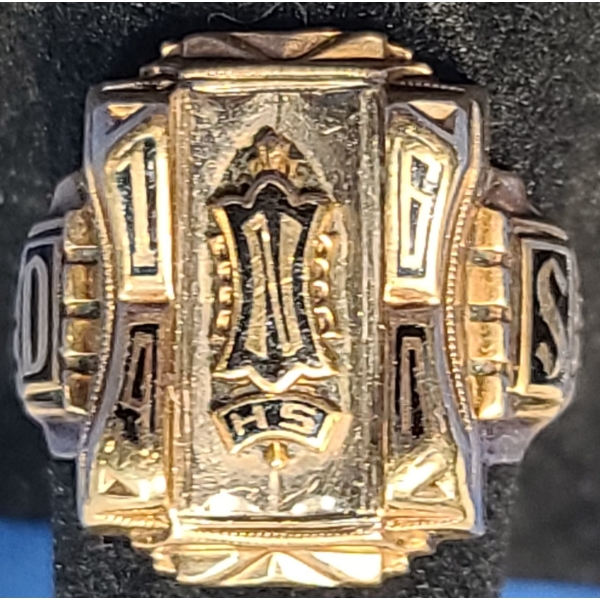 10K Gold Men's Josten's 1960 High School Class Ring - Size: 9 - Weight: 9.6g
