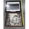 Image 1 : Black & White Framed Pictures Featuring The Cleveland Browns & Cityscape