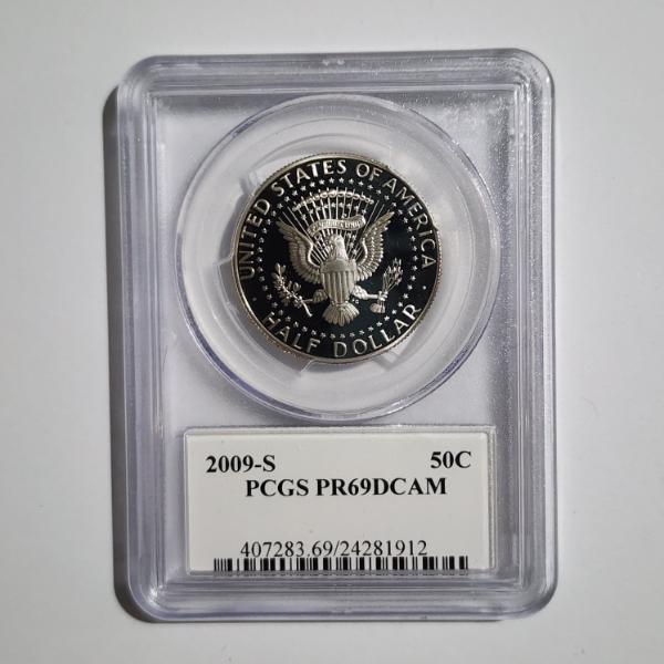 PCGS PR69DCAM Graded 2009-S United States Kennedy Proof Half Dollar