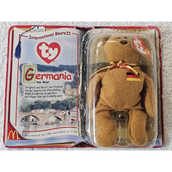 TY - Germania the Bear  - Germany Exclusive Beanie Baby Doll