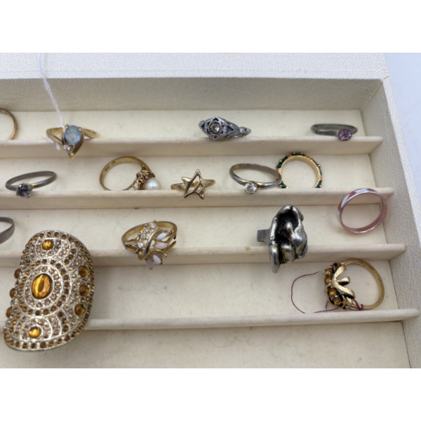 Storage Case of Lots of Gorgeous Costume Rings!