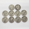Image 1 : $2.50 Face Value of Assorted Years 90% Silver Standing Liberty & Barber Quarters